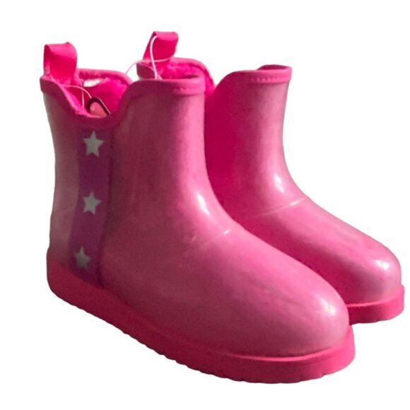 Wonder Nation Children's Plastic/Sherpa Lined Winter Boots-Pink-Size 2-NWT - Picture 1 of 8